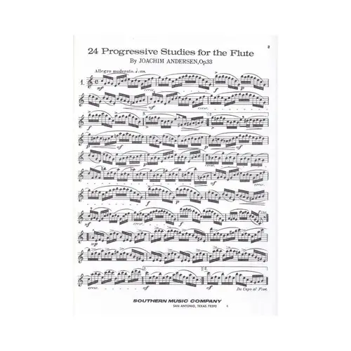 Twenty-Four Progressive Studies Op.33 For Flute