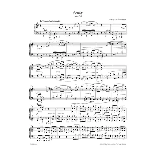 Sonata for Pianoforte in F major op. 54