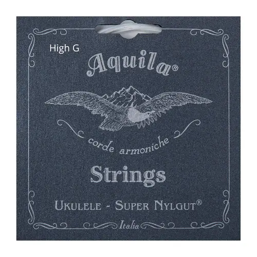 Encordoamento para ukulele soprano Aquila Super nylgut - high G - 100U
