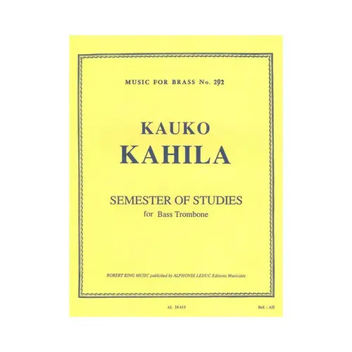 Semester of Studies For Bass Trombone