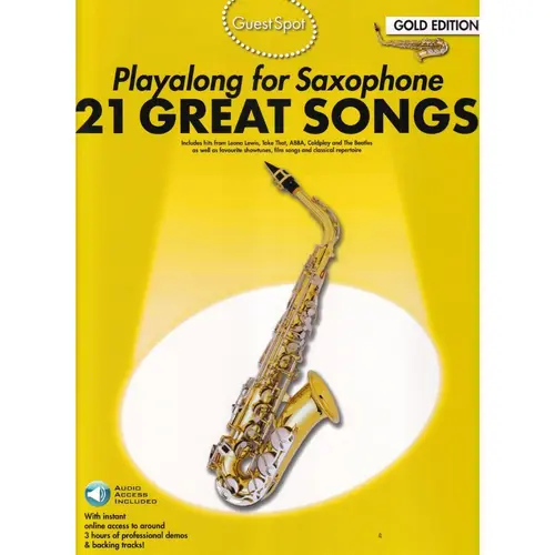 21 great songs playalong For Alto Saxophone - Gold Edition - Guest Spot