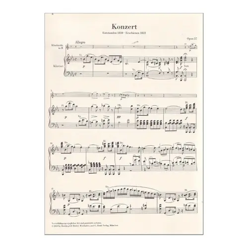 Clarinet Concerto No.2 in Eb major Op.57