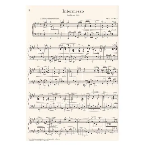 Intermezzo A-dur op. 118 Nr. 2