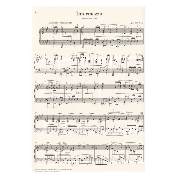 Intermezzo A-dur op. 118 Nr. 2