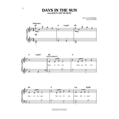 Disney - Latest hits - easy piano