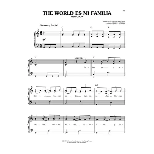Disney - Latest hits - easy piano