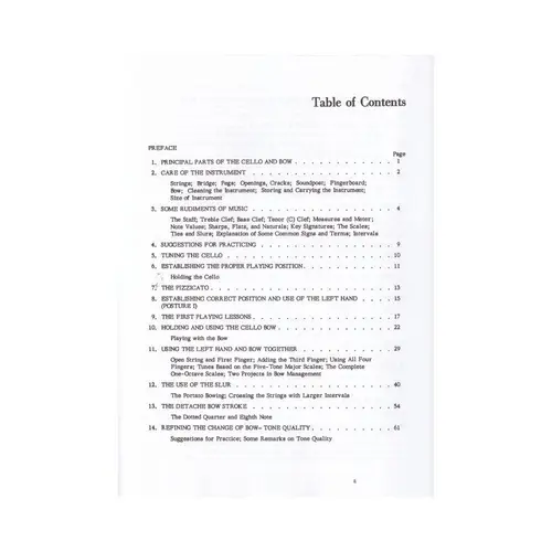The Art of Cello Playing