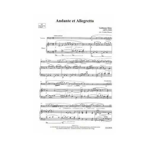 Andante et Allegretto - Trombone e Piano