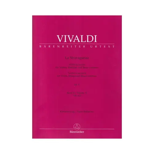 La Stravaganza op. 4 Vol.2 - Twelve concertos for violin, strings and basso continuo - Concertos VII-XII