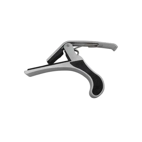 Capotraste Dolphin prata com haste longa  para violão/guitarra