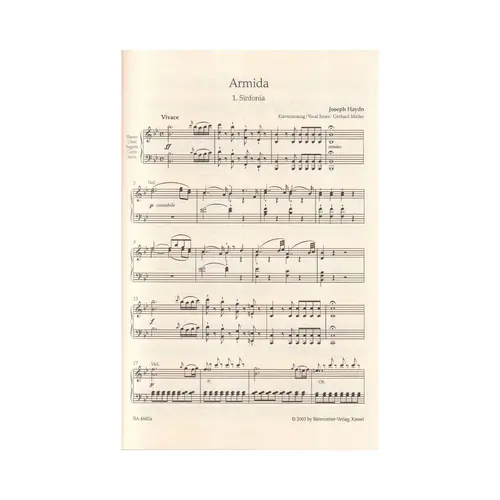 Armida Hob.XXVIII - vocal score
