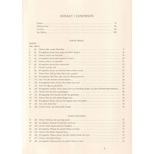 Johannes-Passion BWV 245 - fulll Score