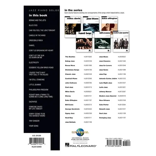 Elton John - Jazz Piano Solo Series vol.29