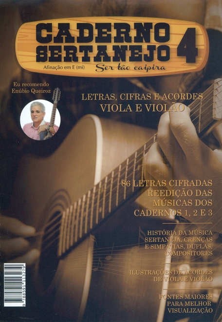 Caderno Sertanejo Letras, Cifras Viola E Violao Vol.3 - Casadei  Instrumentos Musicais