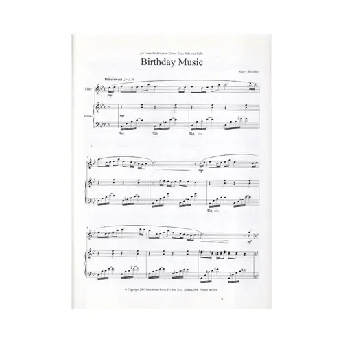 Birthday Music For Flute E Piano