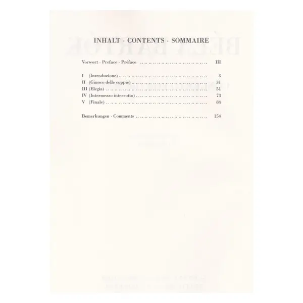 Concerto for Orchestra - studien edition