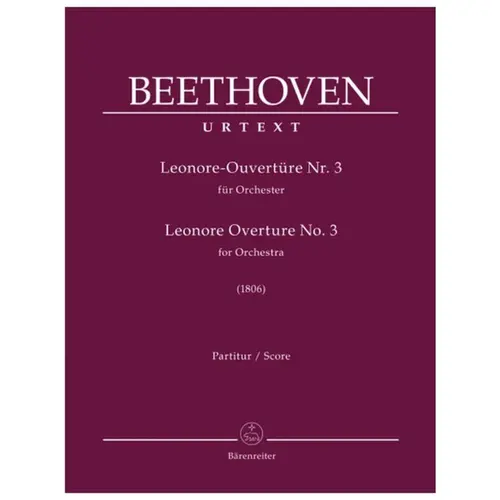 Leonore overture n.3 for orchestra (1806) - score