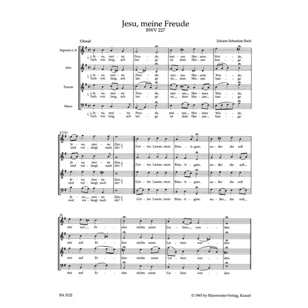 Jesu, Meine Freude BWV 227  - Motette