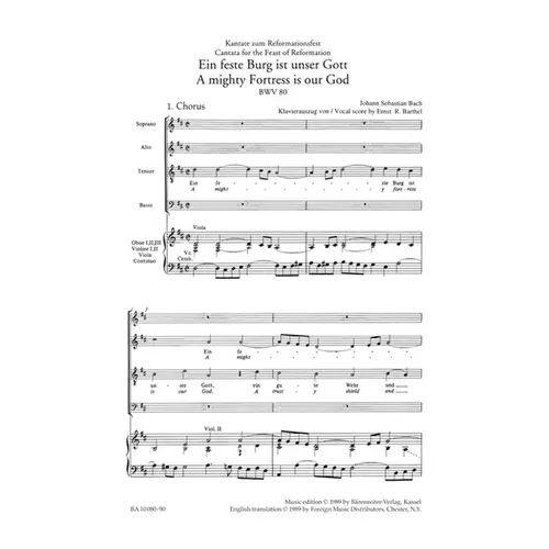 Ein Feste Burg Ist Unser Gott  - Bwv 80