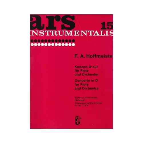 Konzert D Dur Fur Flote Und Orchester - Ars 15