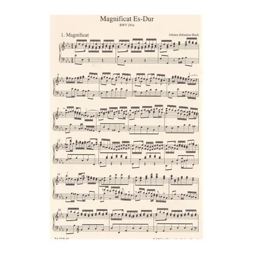 Magnificat in E-flat Major Bwv 243a - Vocal Score