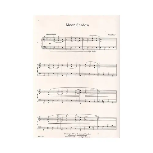 Moon Shadow  for piano