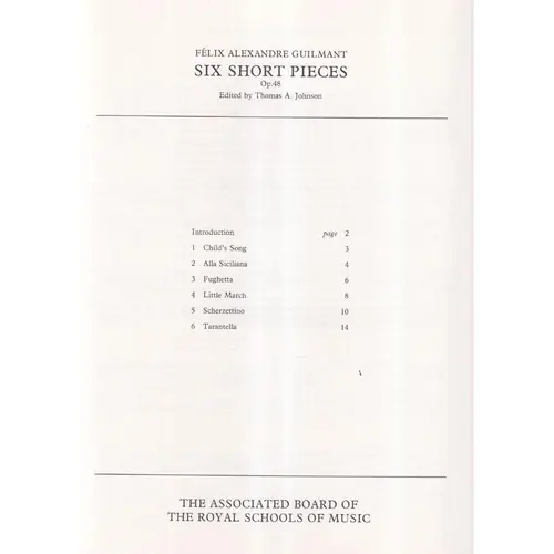 Six Short Pieces - Op.48  (Epp)