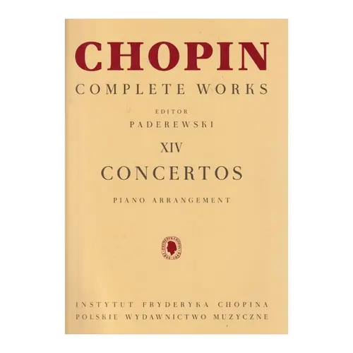 Concertos - Piano Arrangement ( Complete Works XIV) - Paderewsky