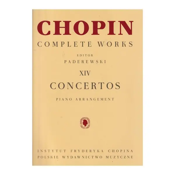 Concertos - Piano Arrangement ( Complete Works XIV) - Paderewsky