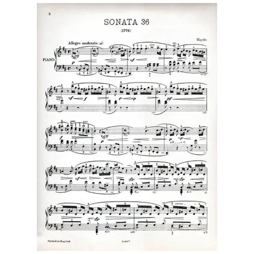 Piano Sonata N.36 In B Min.
