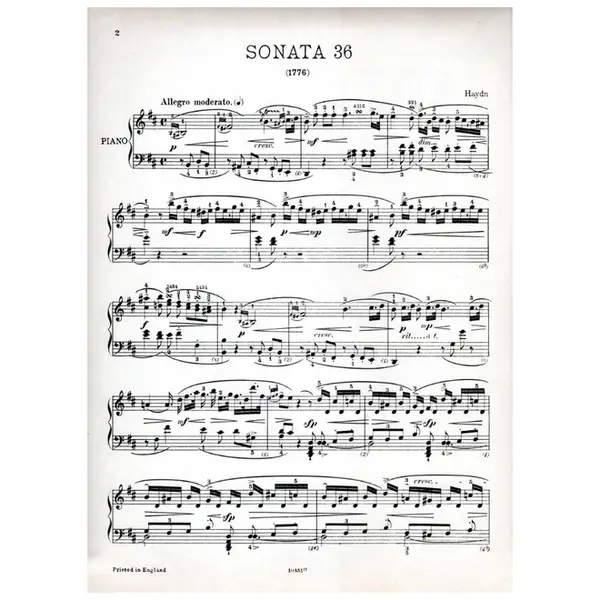 Piano Sonata N.36 In B Min.