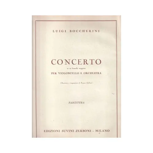 Concerto In Mi Bemol Mag Per Violoncello  ( regente )