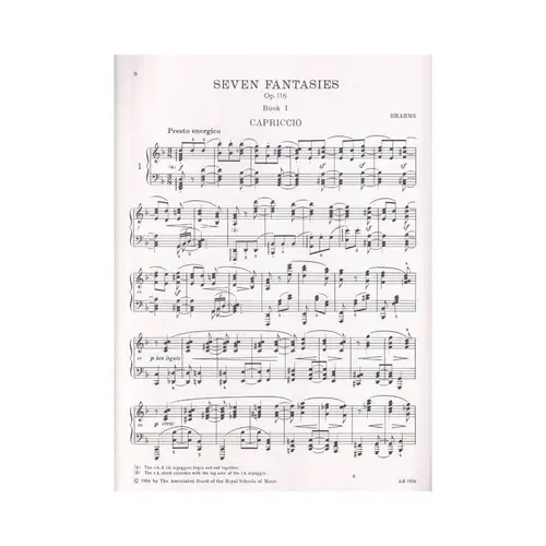 Seven Fantasies - Op.116