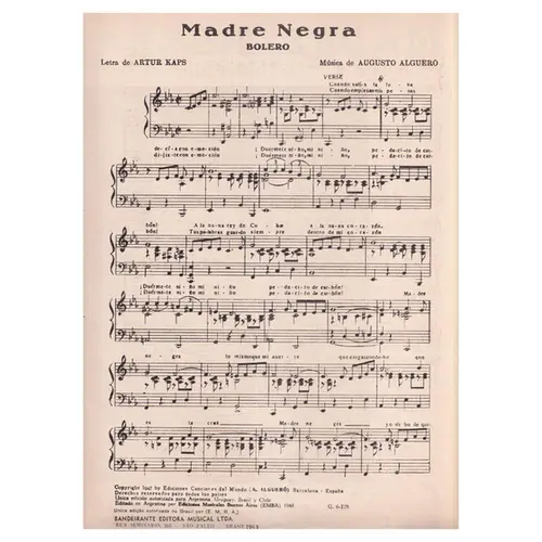 Madre Negra - Bolero