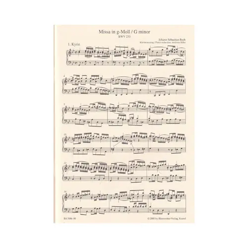 Missa in G minor BWV 235 - Lutheran mass