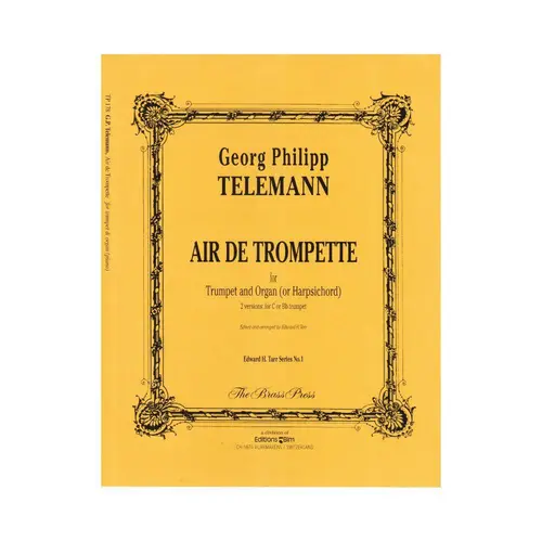 Air De Trompette For Trumpet And Organ (Or Harpsichord)