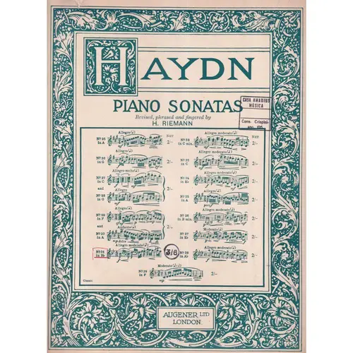 Piano Sonata N.31 In B B  (Edição Antiga)