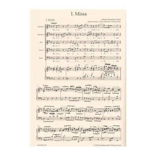 Mass in B minor BWV 232 - Vocal Score