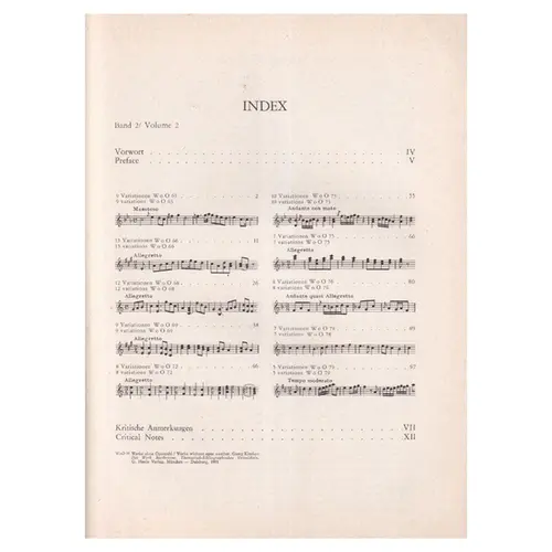 Variationen fur klavier - Vol.1