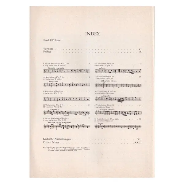 Variationen fur klavier - Vol.1