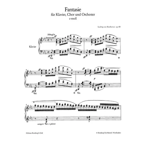 Choral Fantasia in C minor Op. 80 - piano vocal score