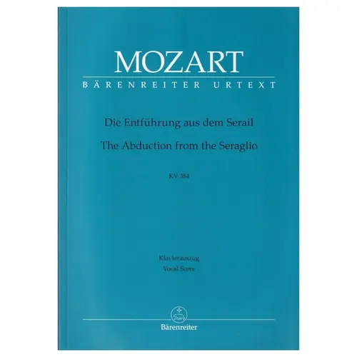 Entfuhrung Aus Dem Serail - Kv 384 - Vocal Score
