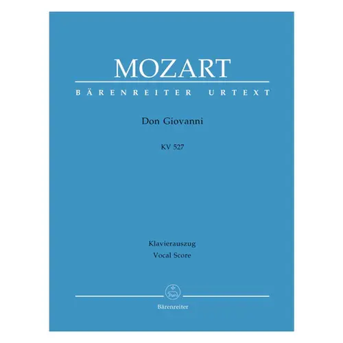 Don Giovanni - Kv 527 - Vocal Score -  Urtext