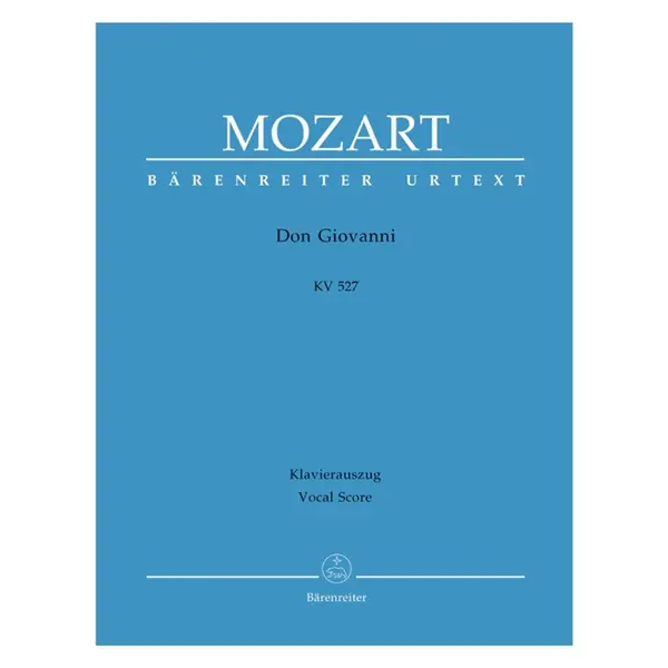 Don Giovanni - Kv 527 - Vocal Score -  Urtext