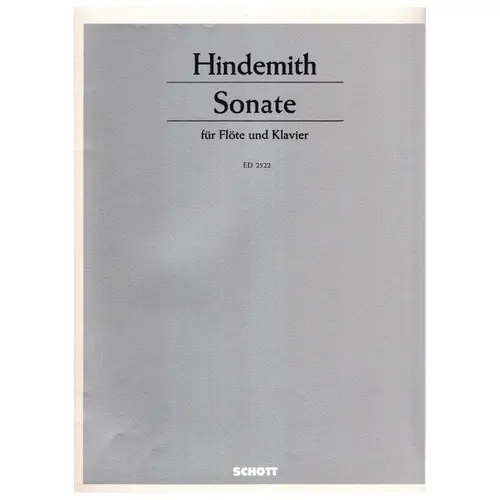 Sonate Fur Flote Und Klavier