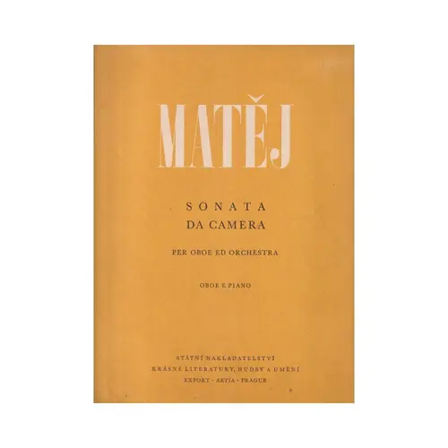 Sonata Da Camera para Oboe E Orq.