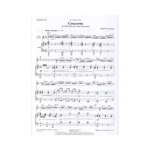 Concerto For Flute / Picvcolo And Orchestra