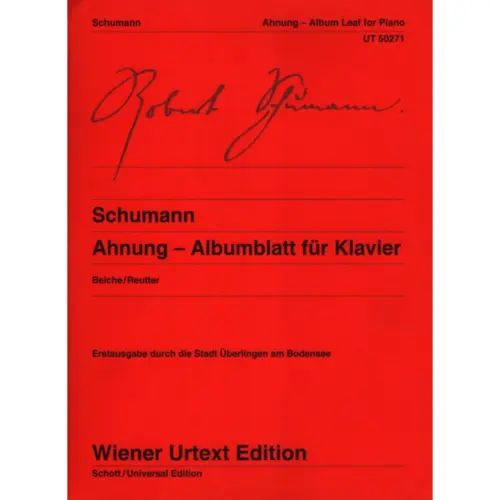 Album Leaf For Piano - Albumblatt Fur Klavier