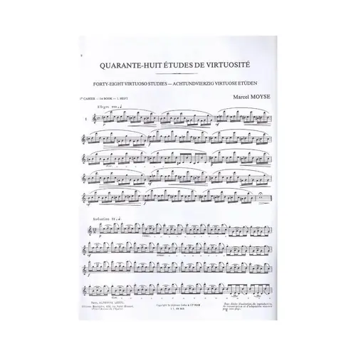 Quarente-Huit Etudes De Virtuosité - Vol.1