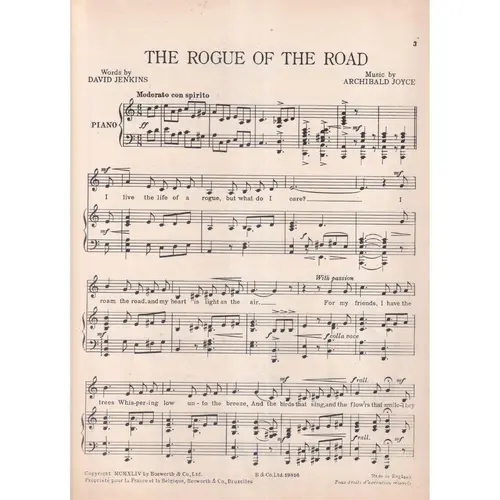 Rogue Of The Road - Key C  (Edição Antiga)